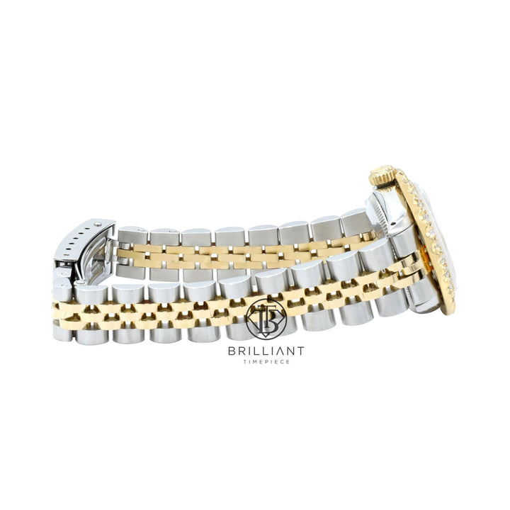 Rolex Datejust 26mm Two Tone Gold/Steel Pink Diamond Dial 1.50ct