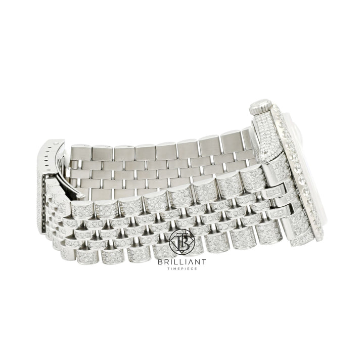 Rolex Datejust 36mm Stainless Steel Pave Arabic Diamond Dial 15.00ct