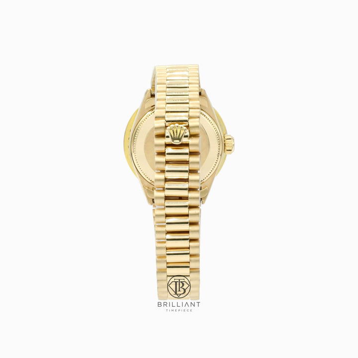 Rolex Datejust Presidential 26mm 18k Gold Orange Diamond Dial 1.50ct