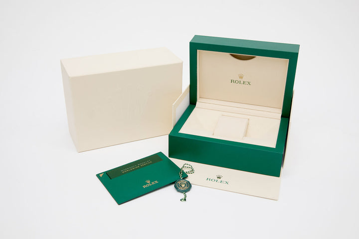 Rolex Datejust 36mm Oyster Two Tone Gold/Steel Blue Diamond Dial 3.25ct