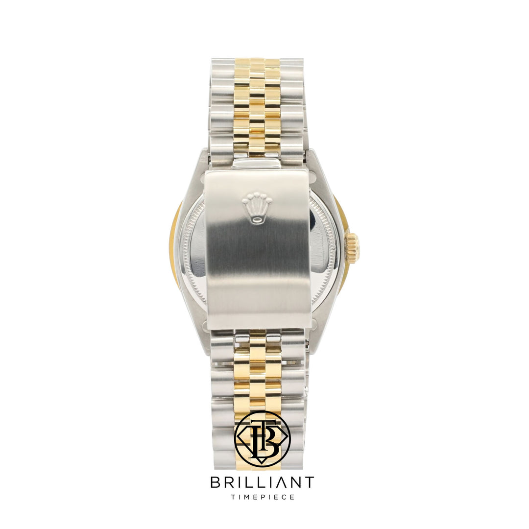 Rolex Datejust 36mm Two Tone Gold/Steel White MOP Diamond Dial 3.25ct