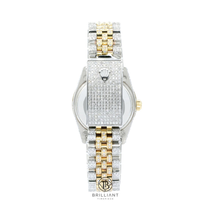 Rolex Datejust 31mm Two Tone Gold/Steel Blue Diamond Dial 8.50ct